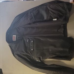 Levis vegan leather bomber jacket M sz L FUC